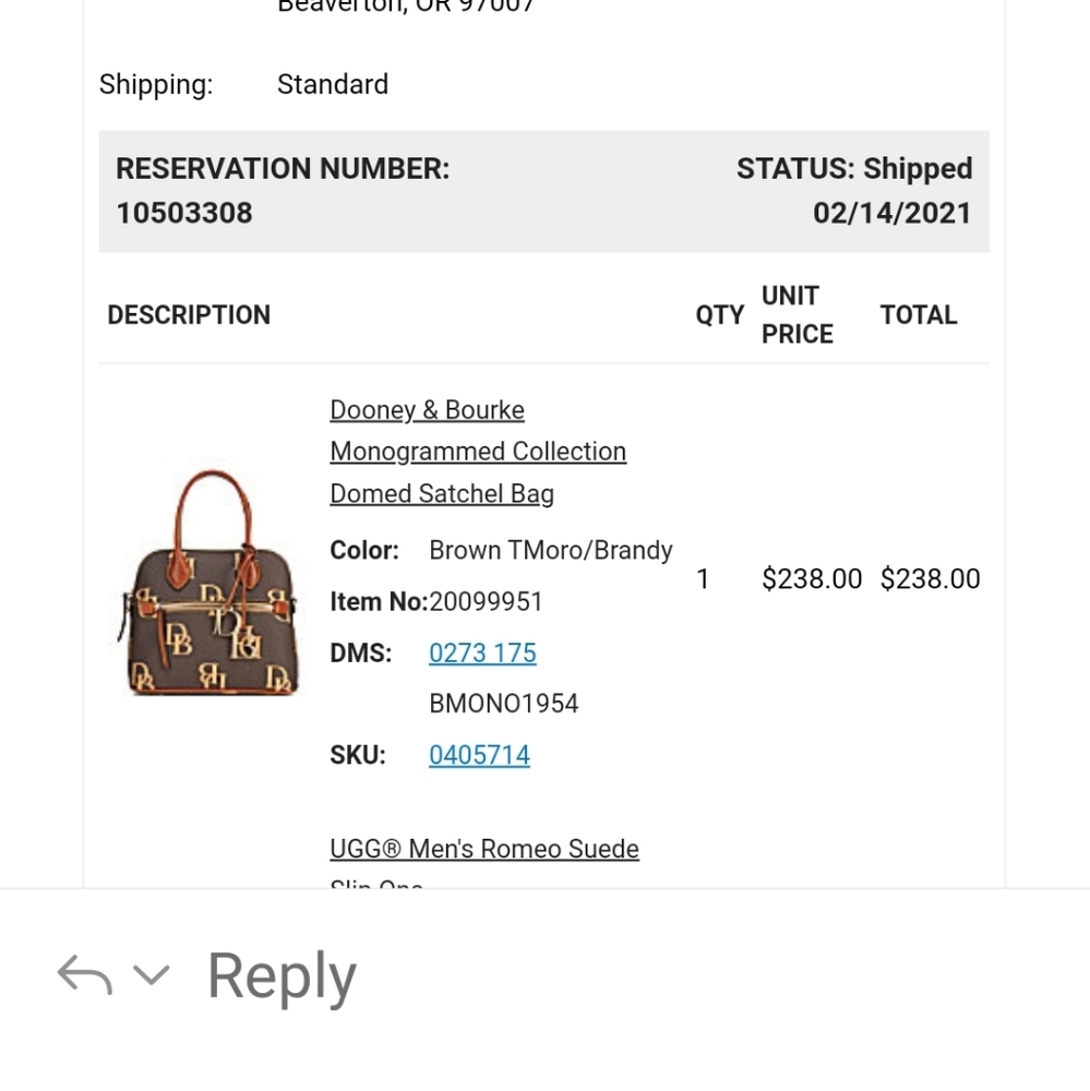Dooney and Bourke handbag